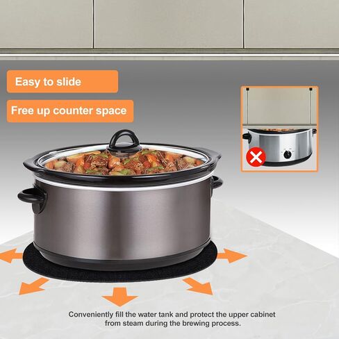 2Pcs Heat Resistant Pad Countertop Protector for Air Fryer | Made of Heat-resistant Felt, Effectively Resists High Temperatures, Act as a Sliding Mat, can DIY Tailoring in Kuwait
