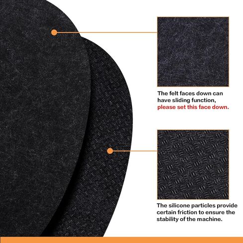 2Pcs Heat Resistant Pad Countertop Protector for Air Fryer | Made of Heat-resistant Felt, Effectively Resists High Temperatures, Act as a Sliding Mat, can DIY Tailoring in Kuwait