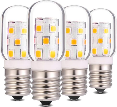 LED Microwave Light Bulb Over Stove Appliance Replacement 40W Incandescent for Refrigerator, Range Hood E17 Intermediate Base 3W 360lm dimmable Warmwhite 3000K Pack of 2 in Kuwait