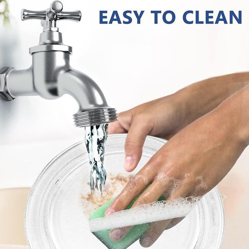 Puxyblue 4393799 4393751 لوحة زجاجية دوارة للميكروويف مناسبة لـ Whirl-pool & Ken-more & May-tag استبدال لـ 30QBP4185 PS373741 AP3130793 مع قفازات فرن مجانية (ضمان لمدة عام) in Kuwait