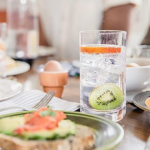 زجاجة صودا ستريم 1 لتر، عبوة مزدوجة، آمنة للاستخدام في غسالة الأطباق (أبيض) in Kuwait