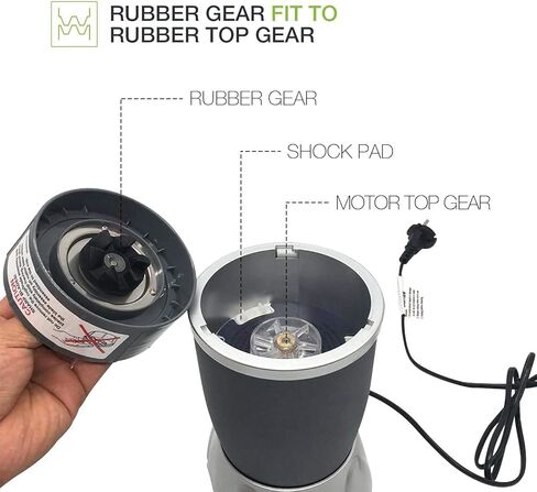 قطع غيار وأكواب وقطع غيار شفرة النازع وأكواب مطاطية وعتاد علوي وحشيات وقطع بديلة لملحقات نوتري بوليت سلسلة 600 وات / 900 واط in Kuwait