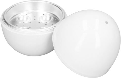 Hard Boiled Egg Cooker 4 Eggs Capacity ABS Egg Shape Microwave Function Egg Boiler Electric Egg Cooker with Steam Oven for Eggs Bread Dumplings in Saudi Arabia