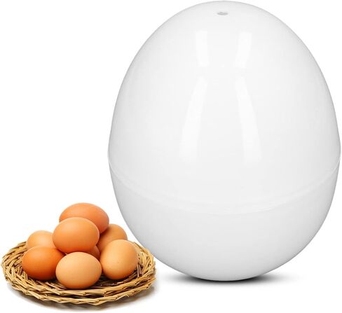 Hard Boiled Egg Cooker 4 Eggs Capacity ABS Egg Shape Microwave Function Egg Boiler Electric Egg Cooker with Steam Oven for Eggs Bread Dumplings in Saudi Arabia