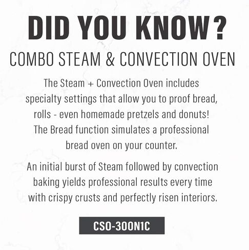 CUISINART CSO-300N1C Combo Steam Plus Convection Oven, Silver in Saudi Arabia