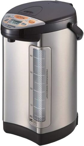 غلاية مياه وسخان مياه هجينة Zojirushi CD-CC50 VE (169 أونصة، بني داكن) مع مجموعة أكواب وصحون و4 عوامل إزالة الترسبات (3 عناصر) in Kuwait