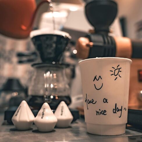 LilyDrip Ceramic Pour Over Coffee Maker Set - Brewing Coffee Dripper Makes Coffee Taste Better, Improves Drip Flow Rate - Coffee Accessories For Coffee Bar, Home - LILY Coffee Add On Fits V60, Origami in Kuwait