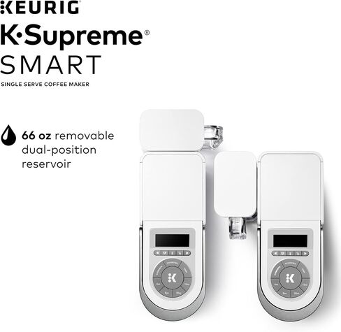 Keurig K-Supreme SMART Coffee Maker, MultiStream Technology, Brews 6-12oz Cup Sizes, White in Saudi Arabia