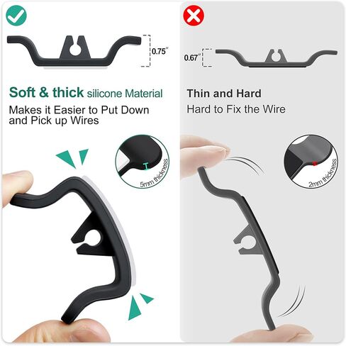 Cord Organizer for Kitchen Appliances - Appliance Cord Organizer Stick On, Cord Wrapper Durable Silicone Kitchen Gadget, Cord Winder Suitable Mixer, Coffee Makers, Juicer, Air Fryers, Pressure Cookers in Kuwait