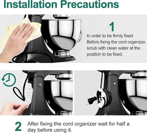 Cord Organizer for Kitchen Appliances - Appliance Cord Organizer Stick On, Cord Wrapper Durable Silicone Kitchen Gadget, Cord Winder Suitable Mixer, Coffee Makers, Juicer, Air Fryers, Pressure Cookers in Kuwait