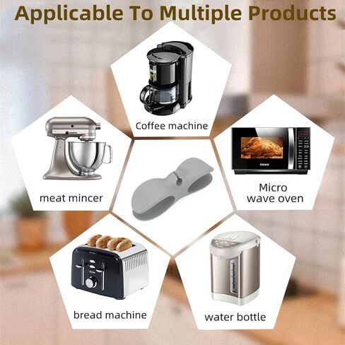 Cord Organizer for Kitchen Appliances,3pack Upgraded Kitchen Cord Organizer,Appliance Cord Organizer Stick On Appliances Blender,Coffee Maker,Pressure Cooker,Toaster-Black in Saudi Arabia