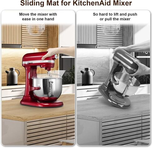 Metal Sliding Mat for KitchenAid Stand Mixer 4.5-5 Qt,Sliding Tray Slide Tray Mixer Mover Mixer Slider for Tilt-Head Stand Mixer, KitchenAid Artisan Tilt-Head Mixer, KitchenAid Classic in Saudi Arabia