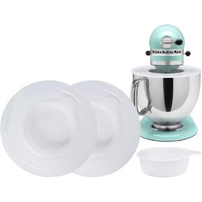 أغطية أوعية الخلاطات لـ كيتشن إيد 4.5-5 كوارت خلاطات حاملة برأس مائل وعاء من الفولاذ المقاوم للصدأ يغطي غطاء in Kuwait