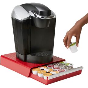 Mind Reader Single Serve Coffee Pod Drawer, 30 Pod Capacity, Countertop Organizer, 10.5"L x 12.75"W x 2.5"H, Black in Kuwait