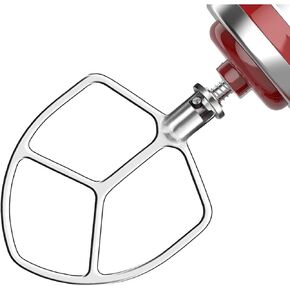 Stainless Steel Paddle Flat Beater for Kitchen Aid 5qt Plus & 6quart Bowl Lift Stand Mixer Accessories Kitchen Aide Attachments Dishwasher Safe