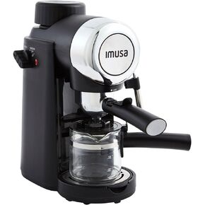 Imusa 4 Cup Epic Electric Espresso/Cappuccino Maker (Cafe Cubano, Cortadito, Colada, Cafe con Leche), Black