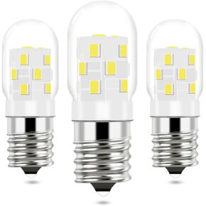 LED 8206232A Microwave Light Bulb (2 Pack) by PANDEELS - E17 LED Bulbs Replacement 8206232A Whrilpool Microwave 40w Light Bulb - 360LM Daylight White 6000K for Refrigerator Stove Range Hood