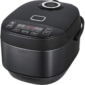 Crux 20 Cup Induction Rice Cooker, Multi-Cooker, Food Steamer, Slow Cooker, Stewpot, Easy One-Pot Healthy Meals, Dishwasher Safe Non-Stick Bowl, Black, one size