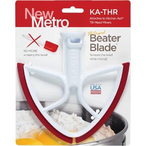 New Metro KA-THR Original Beater Blade Works w/ KitchenAid 4.5 - 5 Qt Tilt-Head Stand Mixers, Red