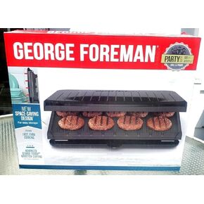 جورج فورمان، 9 أطباق كلاسيكية، شواية كهربائية داخلية ومكبس بانيني، توقف إنتاجها، أسود in Kuwait
