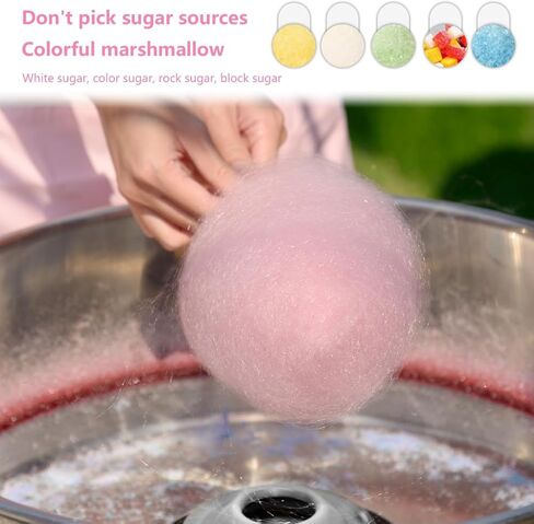 1000W Electric Cotton Candy Machine,Commercial cotton candy machine with Stainless Steel Bowl and Sugar Scoop,Cotton-candy Machine,for Birthdays, School function, or Social Events, Pink in Kuwait