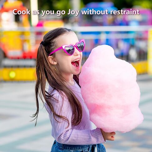 1000W Electric Cotton Candy Machine,Commercial cotton candy machine with Stainless Steel Bowl and Sugar Scoop,Cotton-candy Machine,for Birthdays, School function, or Social Events, Pink in Kuwait