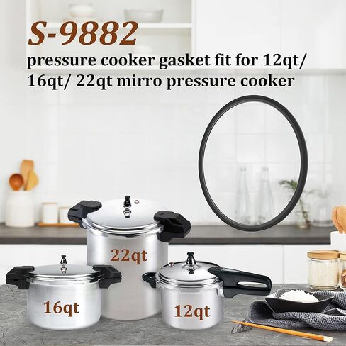 4 عبوات من حشية قدر الضغط S-9882 مناسبة لـ Mirro 12/16/22QT موديل M-0512/ M-0522/ M-0312/ M-0406/ M-0416/ M-0526/ M-0622 قطعة بديلة in Kuwait