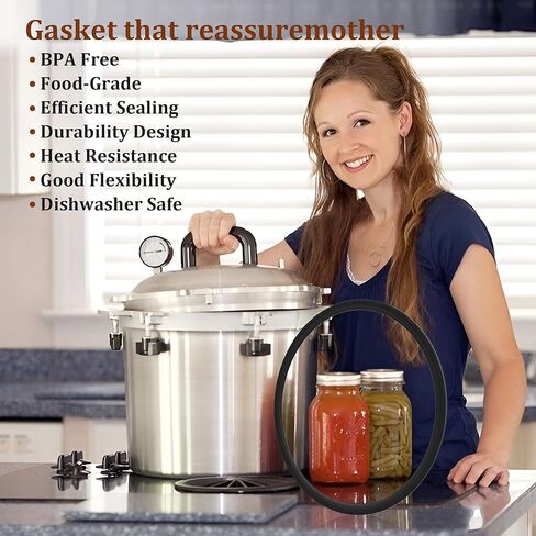 4 عبوات من حشية قدر الضغط S-9882 مناسبة لـ Mirro 12/16/22QT موديل M-0512/ M-0522/ M-0312/ M-0406/ M-0416/ M-0526/ M-0622 قطعة بديلة in Kuwait