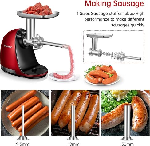 ملحقات تقطيع القطاعة لعصارة المضغ AMZCHEF، ZM1501&GM3001، ملحق مبشرة الجبن، ملحقات القطاعة مع 3 شفرات قابلة للتبديل in Kuwait