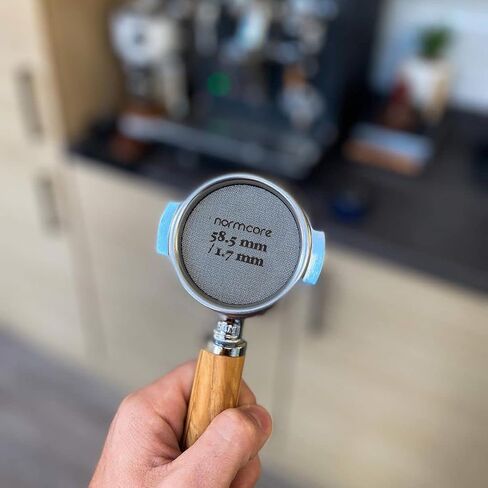 شاشة عفريت Normcore مقاس 53.3 مم - شاشة دش سفلية - شاشة تلامس معدنية لسلة فلتر Portafilter مقاس 54 مم من الإسبريسو - سمك 1.7 مم 150 ميكرومتر - 316 من الفولاذ المقاوم للصدأ in Kuwait