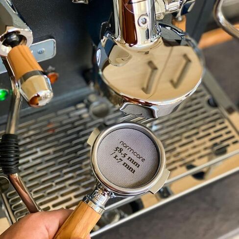 شاشة عفريت Normcore مقاس 53.3 مم - شاشة دش سفلية - شاشة تلامس معدنية لسلة فلتر Portafilter مقاس 54 مم من الإسبريسو - سمك 1.7 مم 150 ميكرومتر - 316 من الفولاذ المقاوم للصدأ in Kuwait