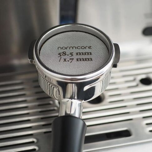 شاشة عفريت Normcore مقاس 53.3 مم - شاشة دش سفلية - شاشة تلامس معدنية لسلة فلتر Portafilter مقاس 54 مم من الإسبريسو - سمك 1.7 مم 150 ميكرومتر - 316 من الفولاذ المقاوم للصدأ in Kuwait