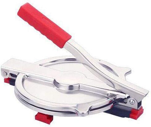 ماكينة ضغط بوري ميكر بمقبض يدوي مصنوع من الفولاذ المقاوم للصدأ وآلة ضغط روتي باباد خاخ شباتي (تصميم متعدد) in Kuwait