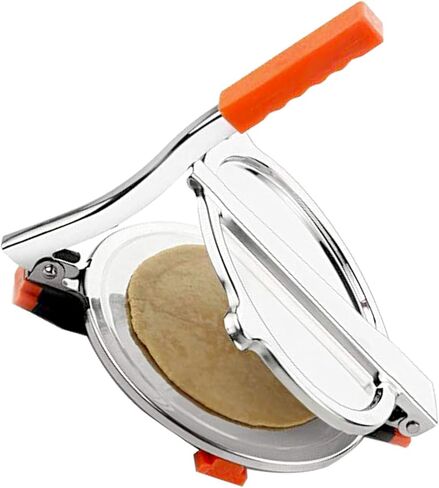 ماكينة ضغط بوري ميكر بمقبض يدوي مصنوع من الفولاذ المقاوم للصدأ وآلة ضغط روتي باباد خاخ شباتي (تصميم متعدد) in Kuwait