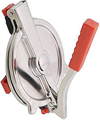 ماكينة ضغط بوري ميكر بمقبض يدوي مصنوع من الفولاذ المقاوم للصدأ وآلة ضغط روتي باباد خاخ شباتي (تصميم متعدد) in Kuwait