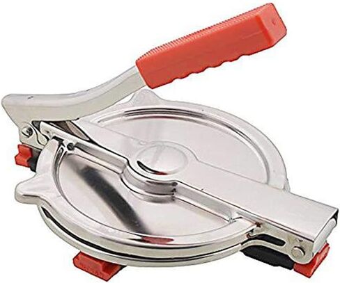 ماكينة ضغط بوري ميكر بمقبض يدوي مصنوع من الفولاذ المقاوم للصدأ وآلة ضغط روتي باباد خاخ شباتي (تصميم متعدد) in Kuwait