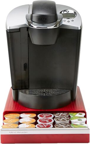 Mind Reader Single Serve Coffee Pod Drawer, 30 Pod Capacity, Countertop Organizer, 10.5"L x 12.75"W x 2.5"H, Black in Kuwait