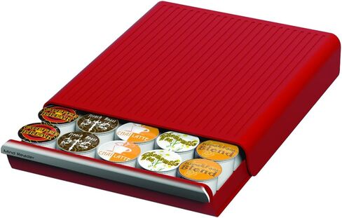Mind Reader Single Serve Coffee Pod Drawer, 30 Pod Capacity, Countertop Organizer, 10.5"L x 12.75"W x 2.5"H, Black in Kuwait
