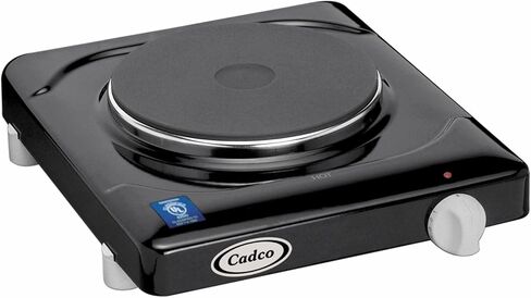 Cadco KR-1 11 1/2 بوصة موقد كهربائي مع (1) شعلة وعناصر تحكم لا نهائية، 120 فولت in Kuwait