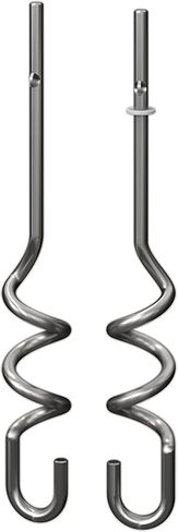Ninja XSKDOUGHHK Foodi Dough Hooks for Power Mixer System (CI100 Series), Stainless Steel in Saudi Arabia