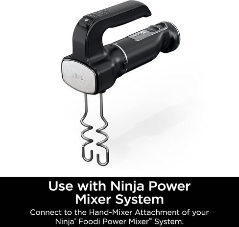 Ninja XSKDOUGHHK Foodi Dough Hooks for Power Mixer System (CI100 Series), Stainless Steel in Saudi Arabia