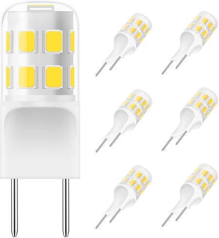G8 Led Bulb 3W Equivalent to WB25X10019 20W Halogen Lamp Bulb 20W Replacement for GE/Samsung Microwave, 120V Daylight White 6000K (2 Pack) in Kuwait