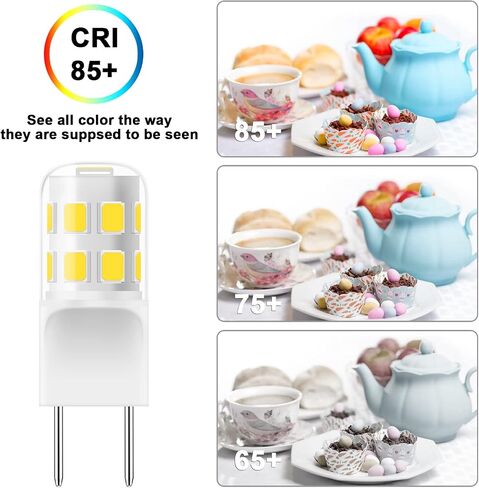 G8 Led Bulb 3W Equivalent to WB25X10019 20W Halogen Lamp Bulb 20W Replacement for GE/Samsung Microwave, 120V Daylight White 6000K (2 Pack) in Kuwait