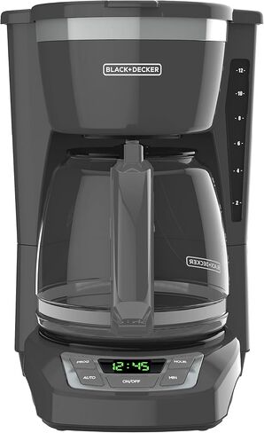 BLACK+DECKER™ 12-Cup* Programmable Coffeemaker, Gray in Kuwait