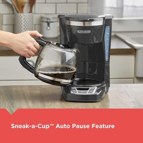 BLACK+DECKER™ 12-Cup* Programmable Coffeemaker, Gray in Kuwait