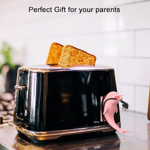 Byojia Cord Organizer, Dolphin Cord Organizer for Kitchen Appliances, Cord Wrap Cord Holder Cable Organizer for Storage Small Home Appliances, Mixer, Blender, Coffee Maker, Pressure Cooker 2PCS in Kuwait