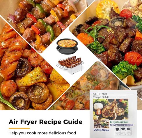 Accessories for Air Fryer, 15pcs Air Fryer Accessories for 3.0QT-5.8QT COSORI Gowise Phillips Ninja Cozyna Air Fryers in Saudi Arabia