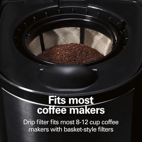 Hamilton Beach Permanent Gold Tone Filter, Fits Most 8 to 12-Cup Coffee Makers (/80675 ) in Kuwait