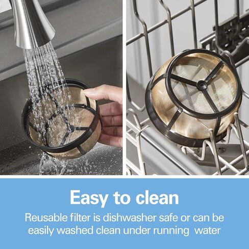 Hamilton Beach Permanent Gold Tone Filter, Fits Most 8 to 12-Cup Coffee Makers (/80675 ) in Kuwait