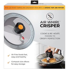 Allstar Kitchen Air Whirl Crisper Air Fryer Lid for Pots & Pans- Fits 10 to 12 Inch Pots and Pans, Works on Stovetop- Includes Air Whirl Lid & Expandable Tray in Saudi Arabia